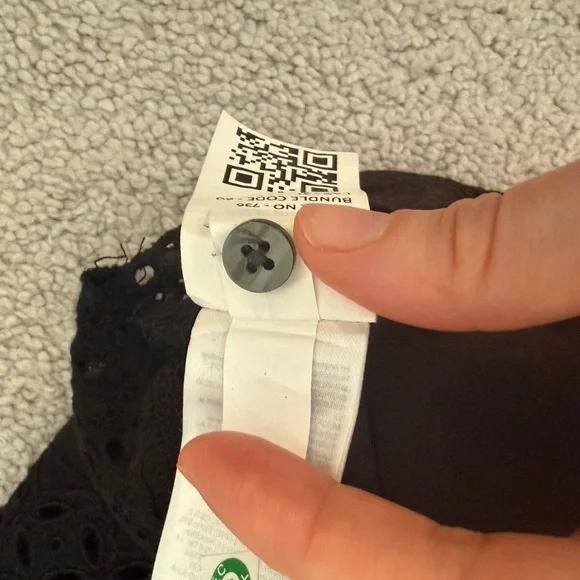 GAP Black Button-Down Midi Dress - Picture 7 of 7